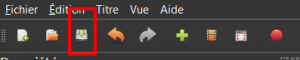 bouton "sauver le projet"